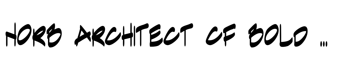 NorB Architect CF Bold Extra Condensed